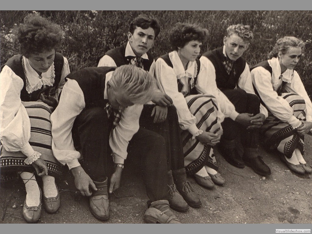 1960, vasakult Anne, Sass, Vello, Maala, Ülo, Maie